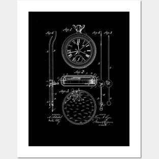 Stop Watch Vintage Patent Drawing Posters and Art